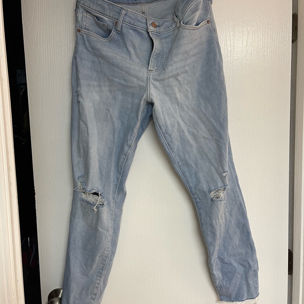 Express Light Blue High Rise Women Jeans